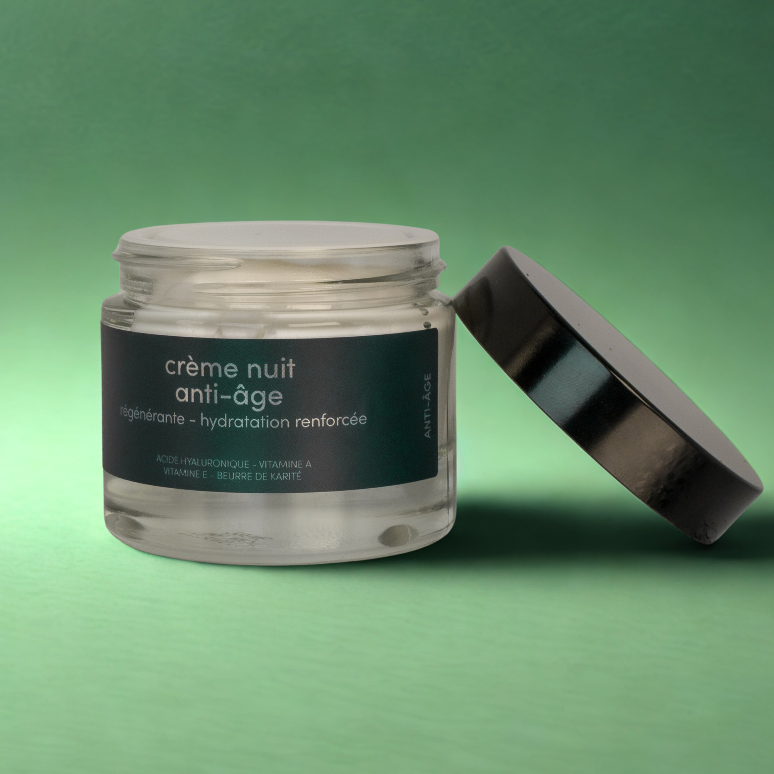 Crème de Nuit Anti-Âge – Haute Régénération (Pot de 50 ml)