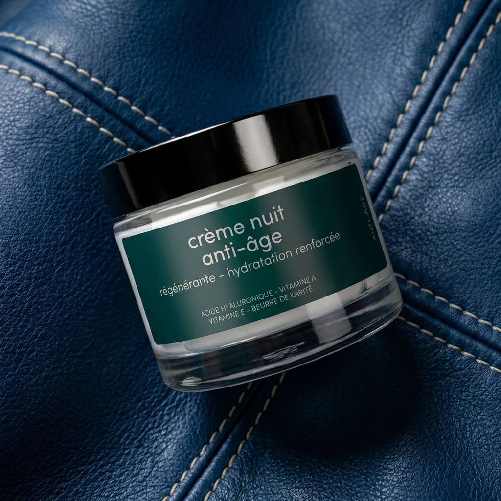 Crème de Nuit Anti-Âge – Haute Régénération (Pot de 50 ml)